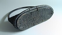 Basket Rattle, Rattan, wood, gourd, pebbles, Bamun?